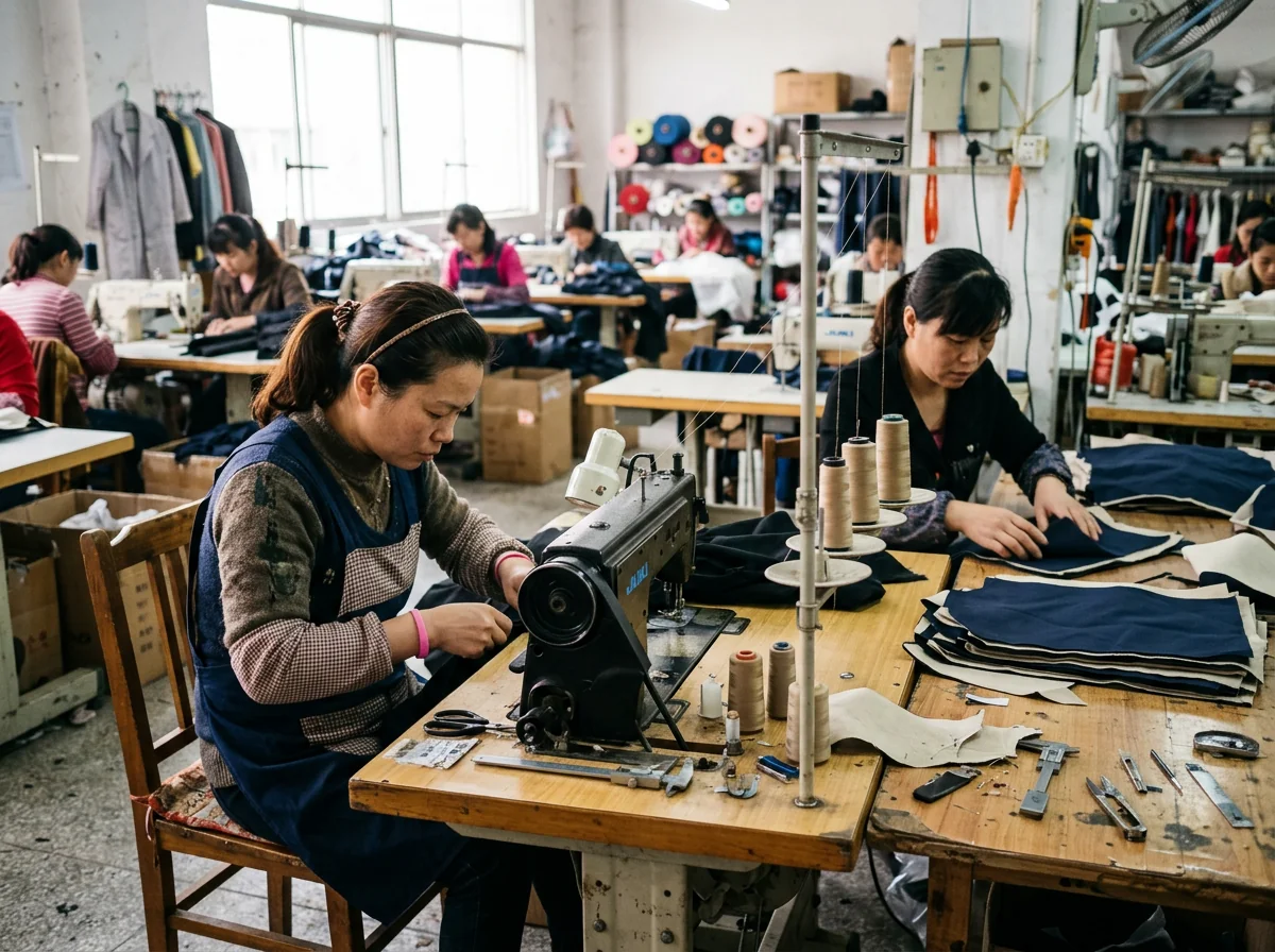 A general cut-and-sew tailor workshop bench, 2013