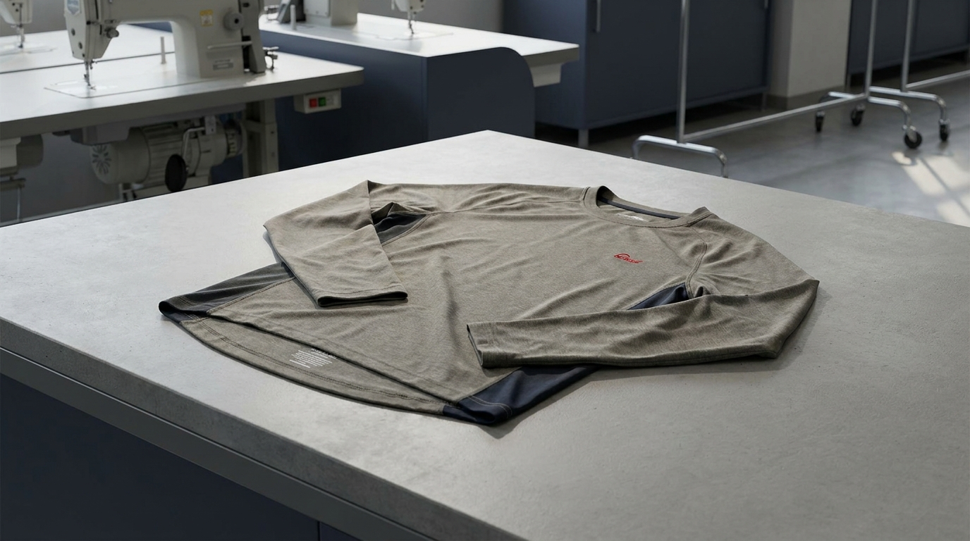 Long-sleeve fishing shirt line carried by a fishing apparel distributor