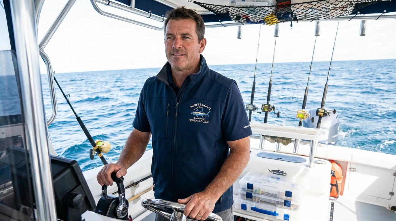 Reinforced cuff on a charter fleet uniform shirt