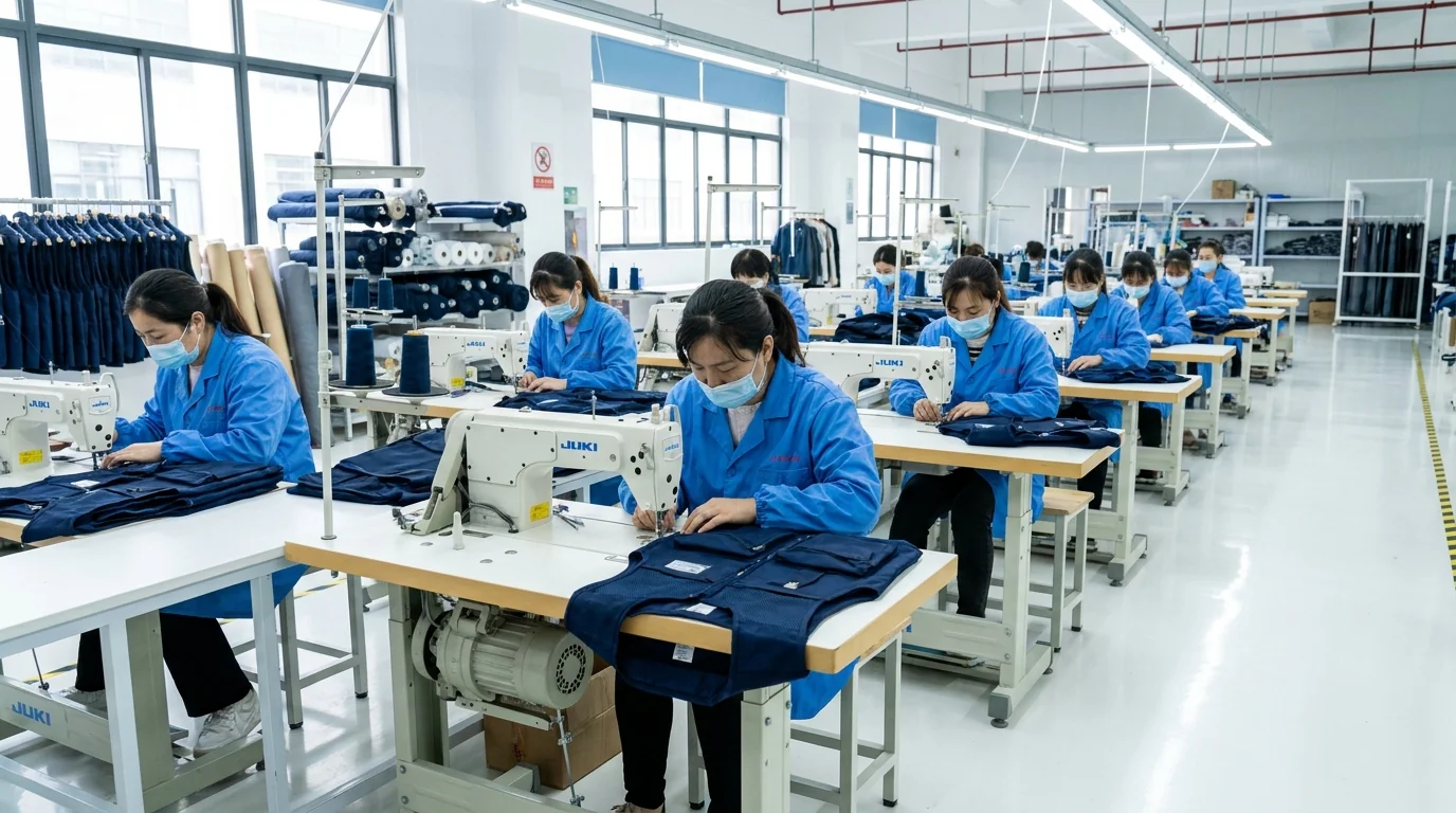 Sewing line stitching fishing glove panels