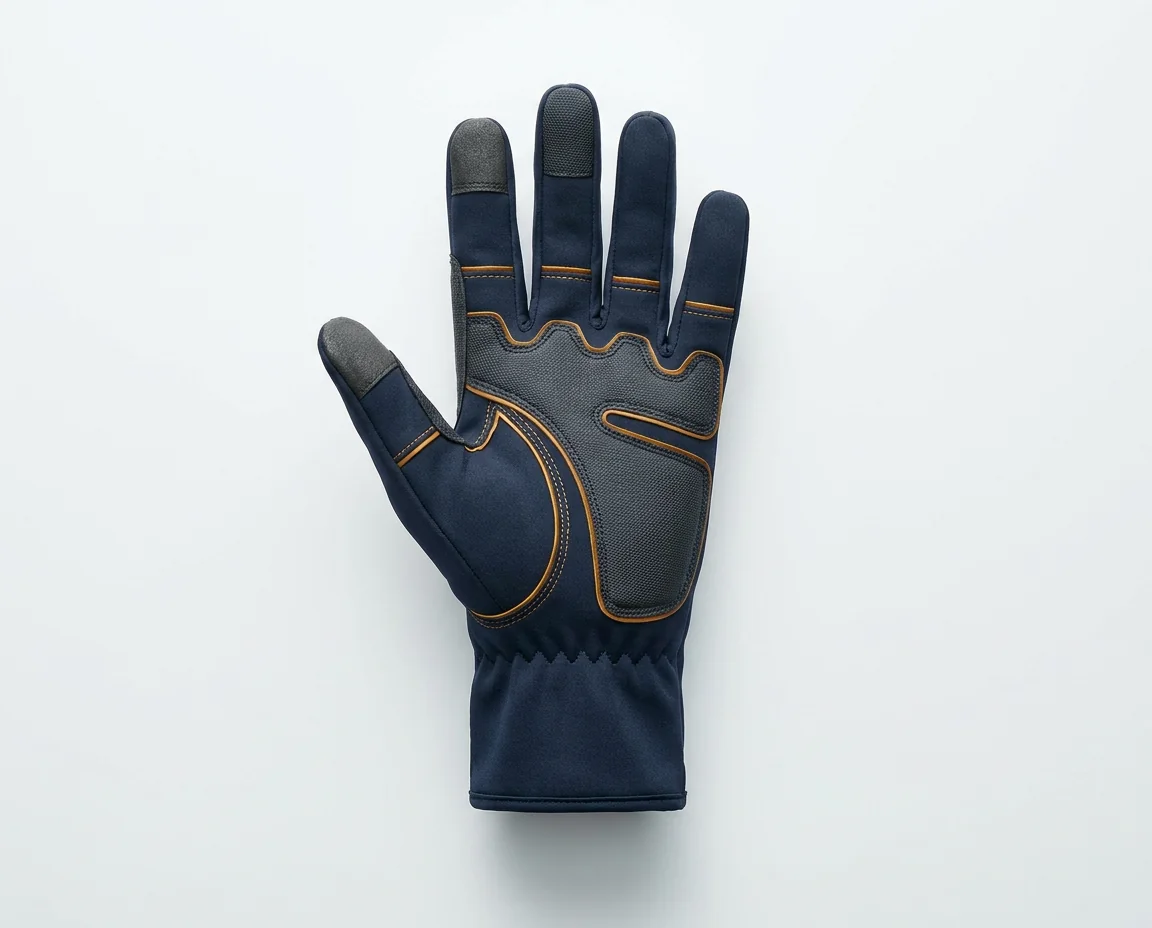 Full-finger fighting fishing glove with padded palm and knuckle backing