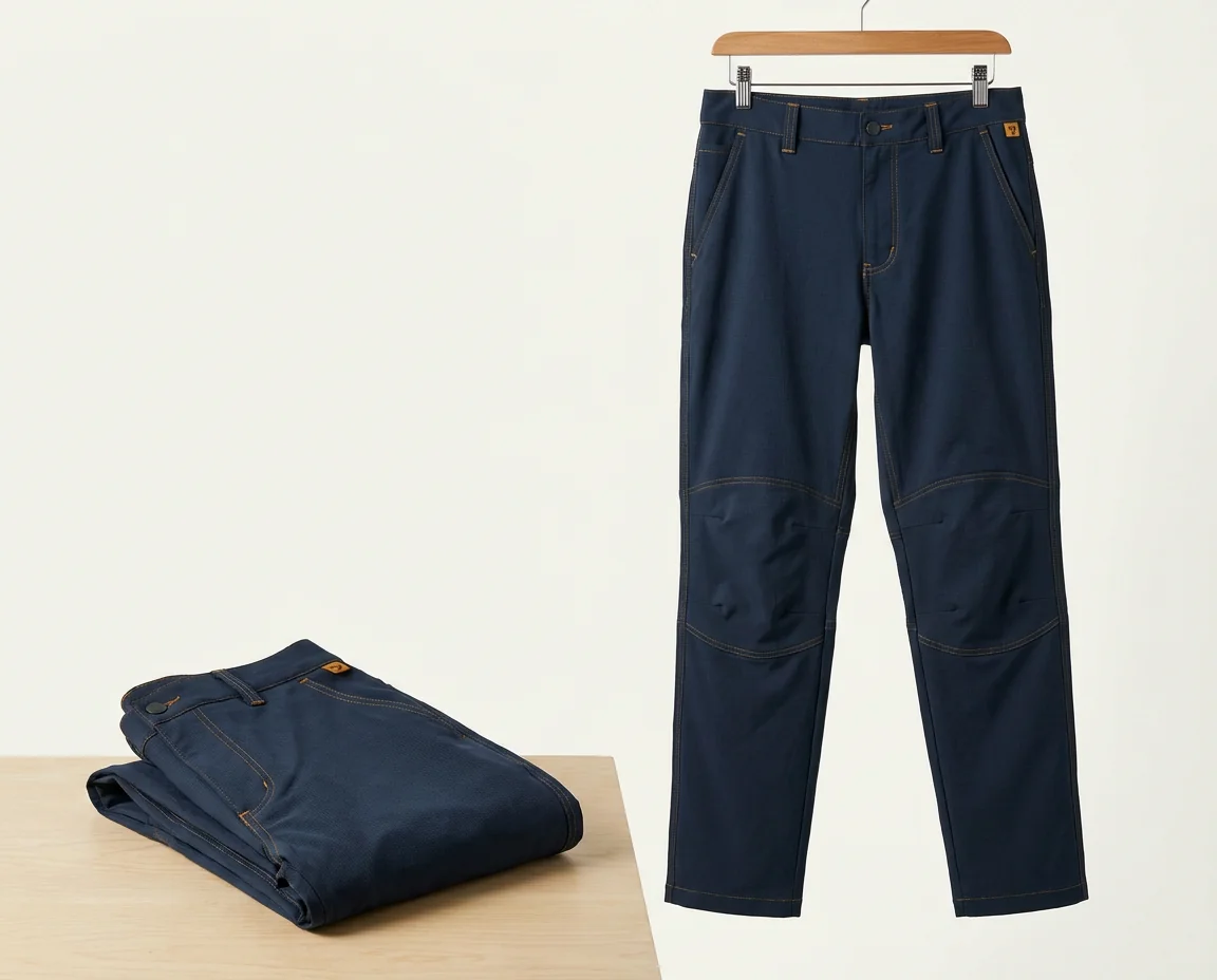 Custom jogger-style stretch fishing pants