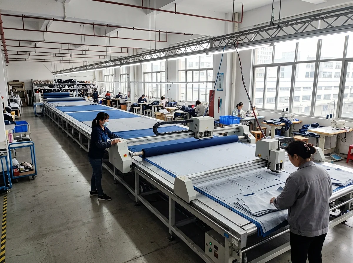 Fabric testing lab bench