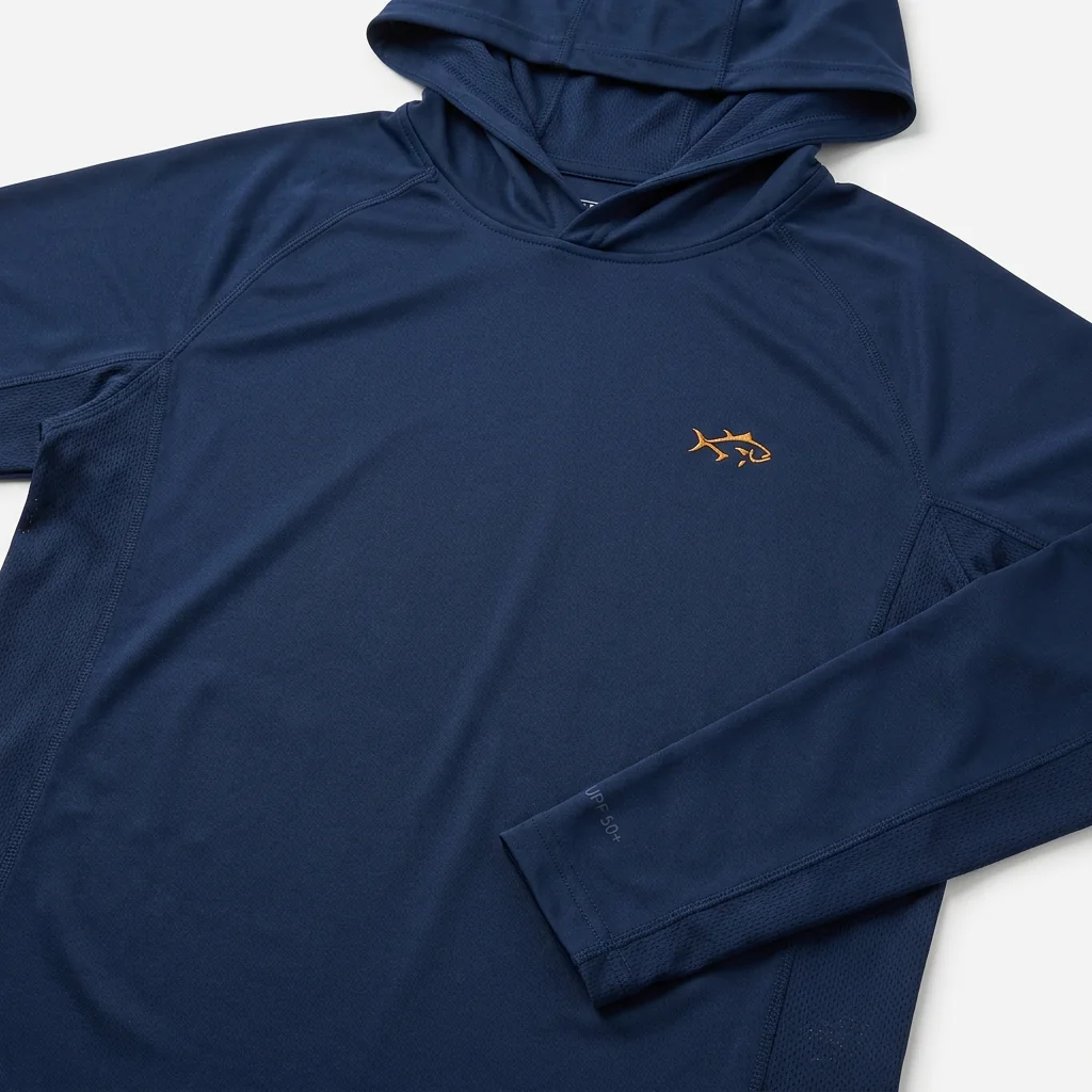 Custom performance short-sleeve sun fishing tee